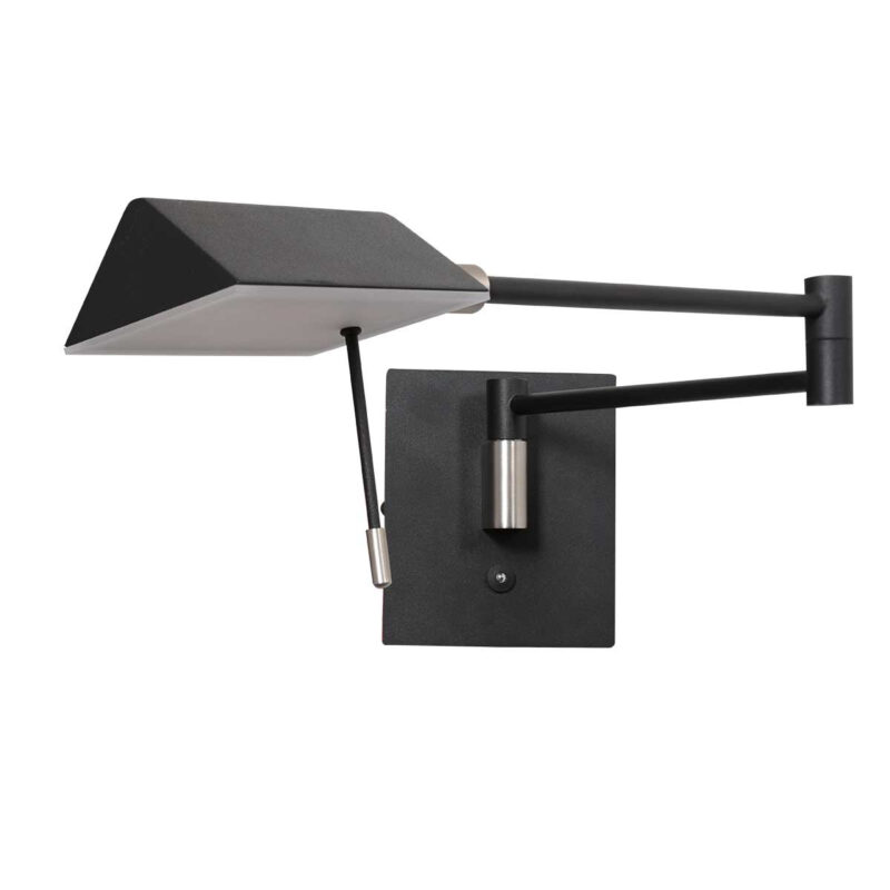 Wandlamp Retina 3402ZW Zwart met USB poorten - Afbeelding 9