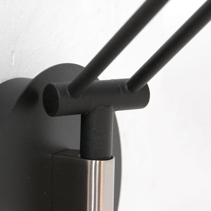 Wandlamp Soleil 3259ZW zwart met verstelbare arm - Afbeelding 15
