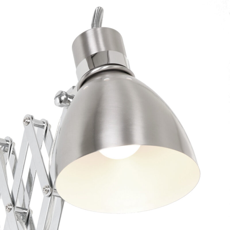 Wandlamp Spring 6290ST Staal E27 fitting - Afbeelding 6