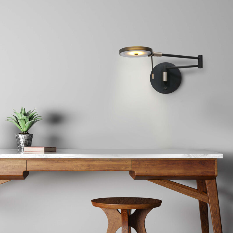 Wandlamp Turound 2734ZW zwart - Afbeelding 3