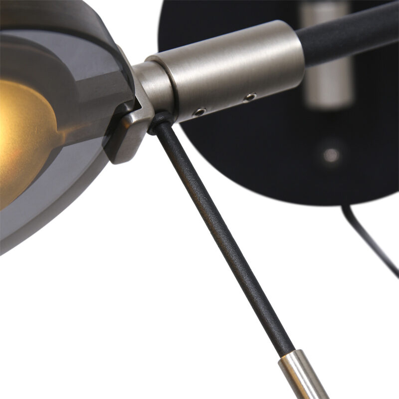 Wandlamp Turound 2734ZW zwart - Afbeelding 5