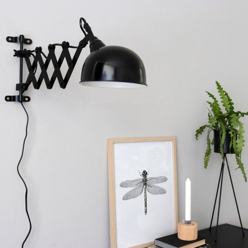 Wandlamp Yorkshire 7774 Zwart met E27 fitting - Afbeelding 3