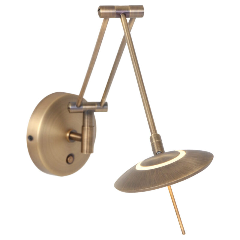 Wandlamp Zodiac 2110BR Brons Dimbaar draaibaar kantelbaar - Afbeelding 2