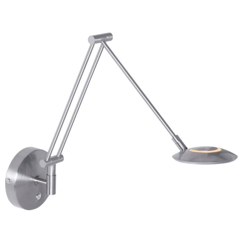 Wandlamp Zodiac 2110ST Staal Dimbaar draaibaar kantelbaar - Afbeelding 2