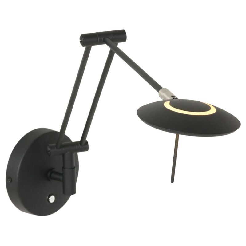 Wandlamp Zodiac 2110ZW Zwart Dimbaar draaibaar kantelbaar - Afbeelding 9