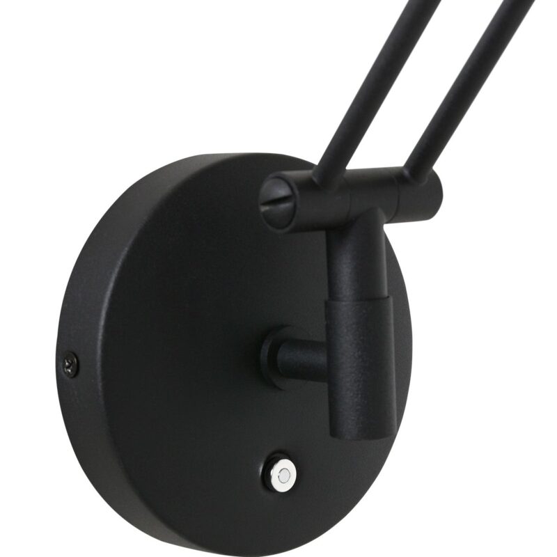 Wandlamp Zodiac 2110ZW Zwart Dimbaar draaibaar kantelbaar - Afbeelding 3