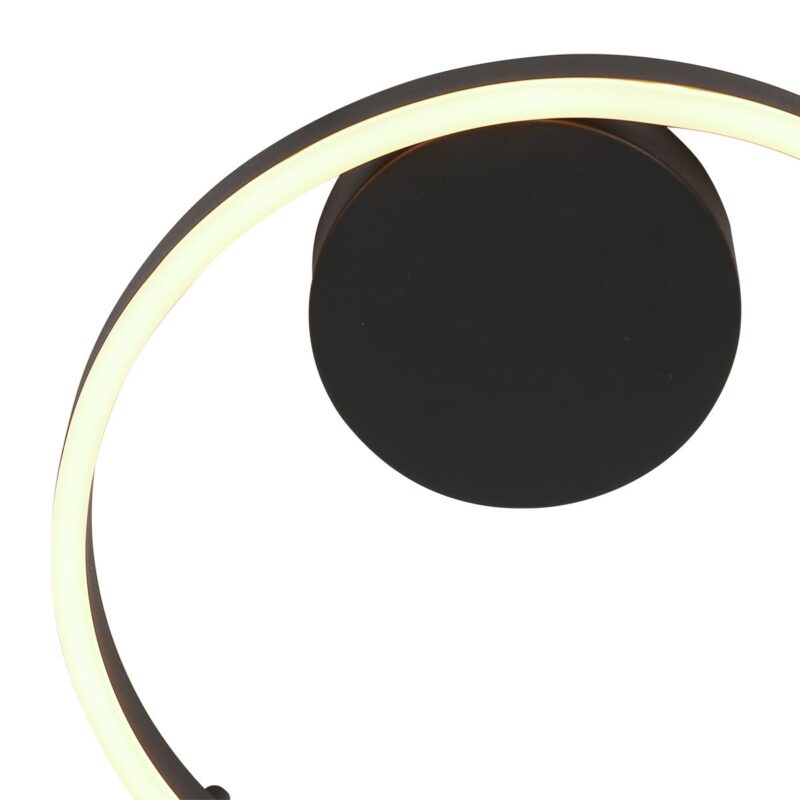 Wandlamp en Plafondlamp Mykty 3687ZW Zwart, 2400Lumen - Afbeelding 3