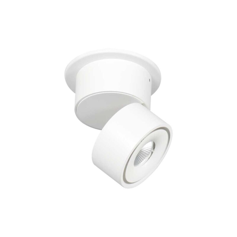 Witte 1 lichts spot Fez 2673W dimbaar draaibaar en kantelbaar - Afbeelding 2