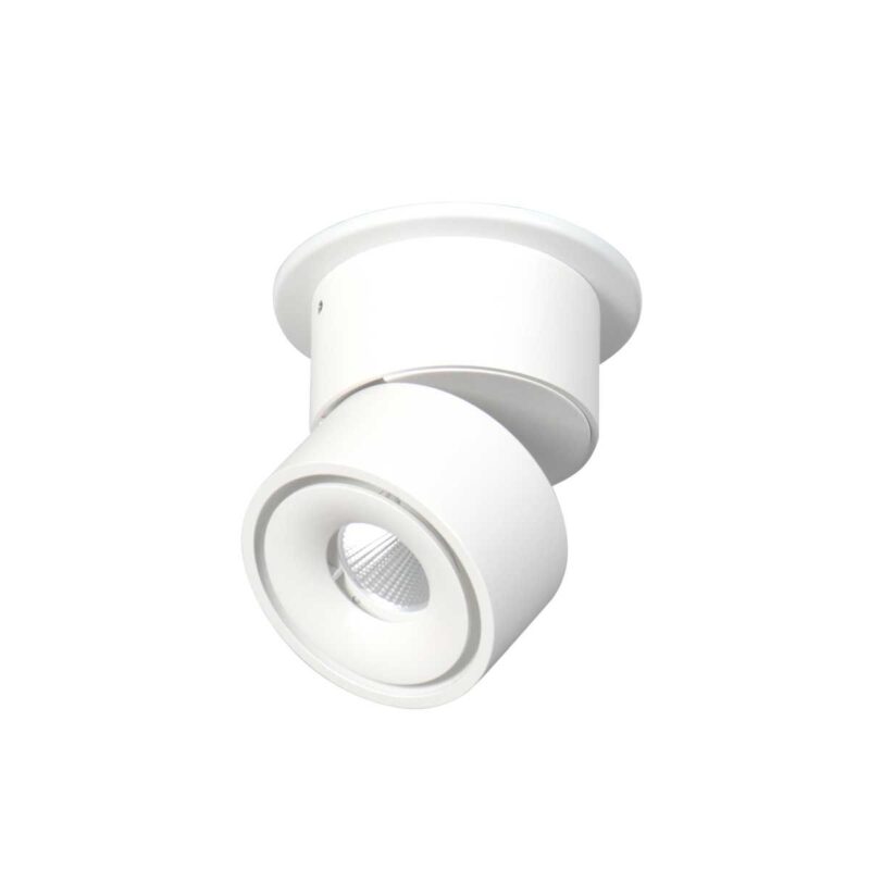 Witte 1 lichts spot Fez 2673W dimbaar draaibaar en kantelbaar - Afbeelding 12