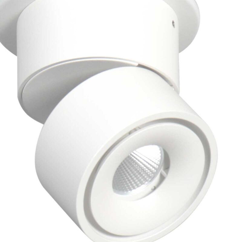 Witte 1 lichts spot Fez 2673W dimbaar draaibaar en kantelbaar - Afbeelding 4