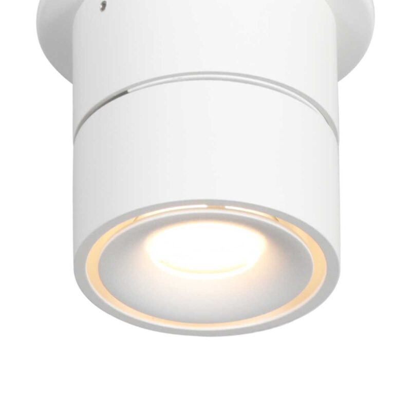 Witte 1 lichts spot Fez 2673W dimbaar draaibaar en kantelbaar - Afbeelding 5