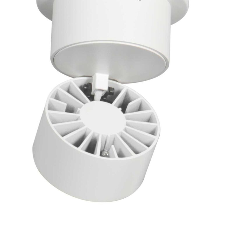 Witte 1 lichts spot Fez 2673W dimbaar draaibaar en kantelbaar - Afbeelding 6