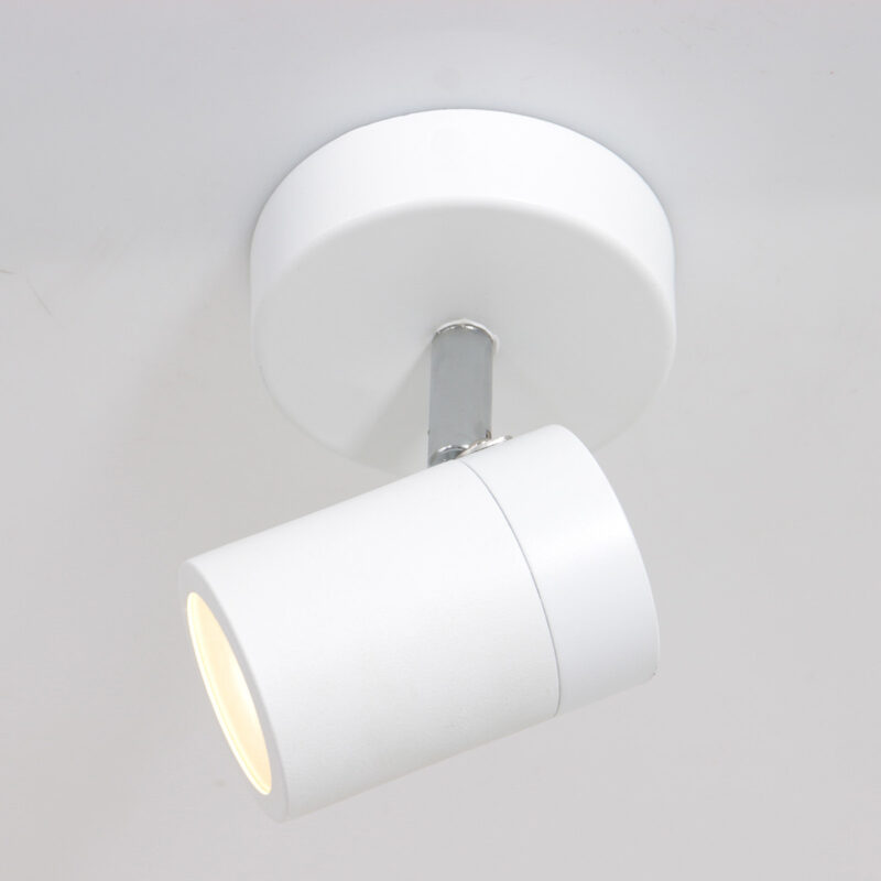Witte 1-lichts spot Upround 2486W inclusief lichtbron - Afbeelding 12