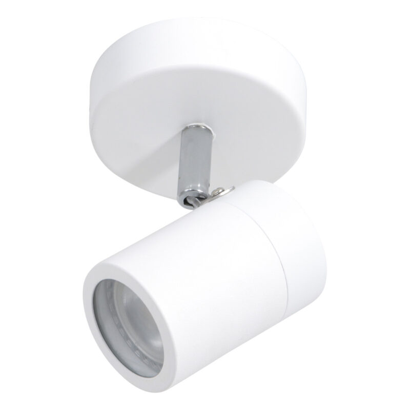 Witte 1-lichts spot Upround 2486W inclusief lichtbron - Afbeelding 3