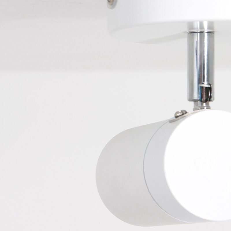 Witte 1-lichts spot Upround 2486W inclusief lichtbron - Afbeelding 5