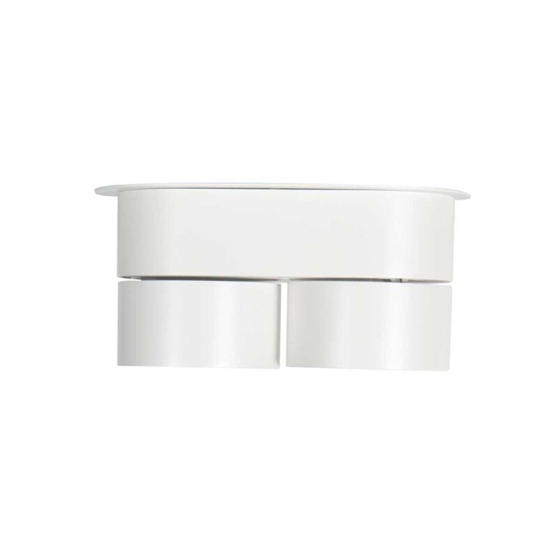 Witte 2 lichts spot Fez 2674W dimbaar draaibaar en kantelbaar - Afbeelding 8