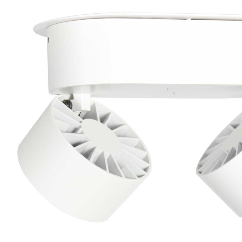 Witte 2 lichts spot Fez 2674W dimbaar draaibaar en kantelbaar - Afbeelding 4
