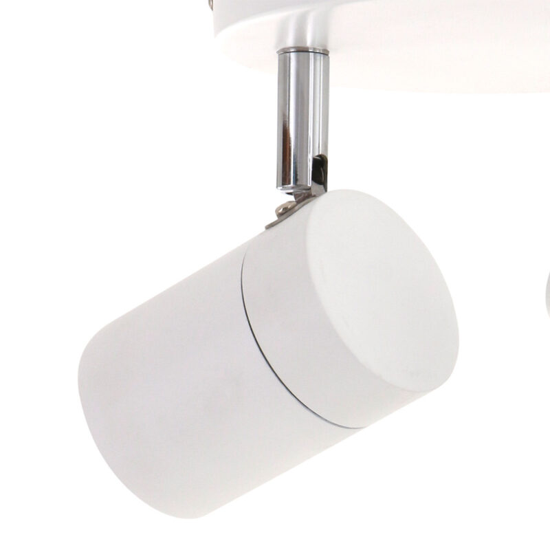 Witte 2-lichts spot Upround 2487W inclusief lichtbronnen - Afbeelding 4