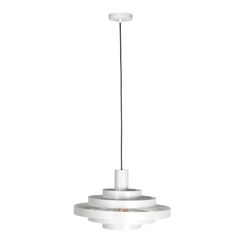 Witte Hanglamp Halo Cirque 4217W – Elegant Lichtspel met Stijlvolle Metalen Ringen - Afbeelding 7