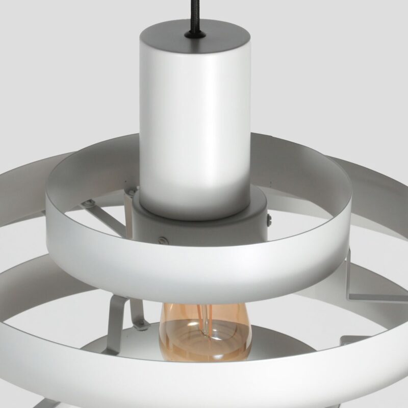Witte Hanglamp Halo Cirque 4217W – Elegant Lichtspel met Stijlvolle Metalen Ringen - Afbeelding 3