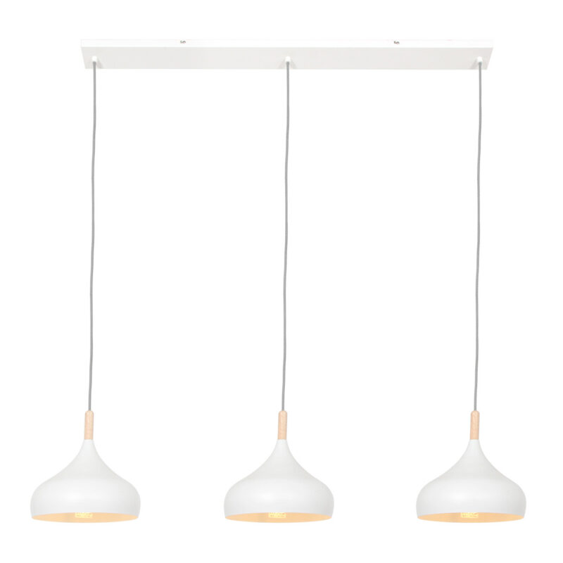 Witte Scandinavische hanglamp Bjorr 3099W 3 x E27 fitting - Afbeelding 2