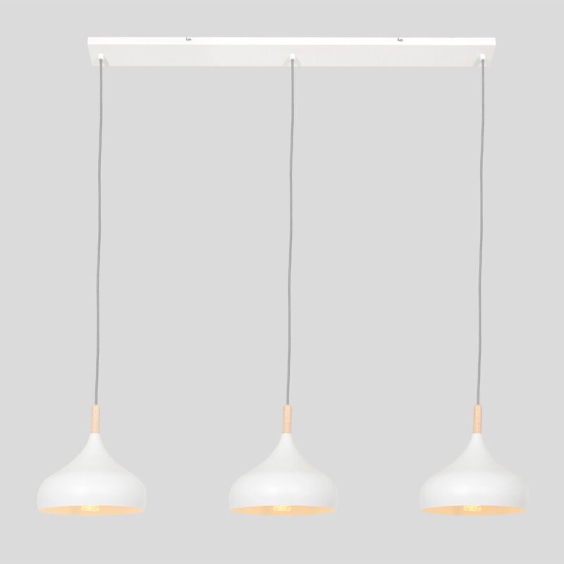 Witte Scandinavische hanglamp Bjorr 3099W 3 x E27 fitting - Afbeelding 15