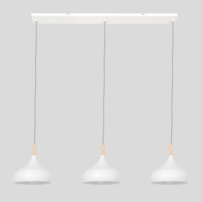 Witte Scandinavische hanglamp Bjorr 3099W 3 x E27 fitting - Afbeelding 16