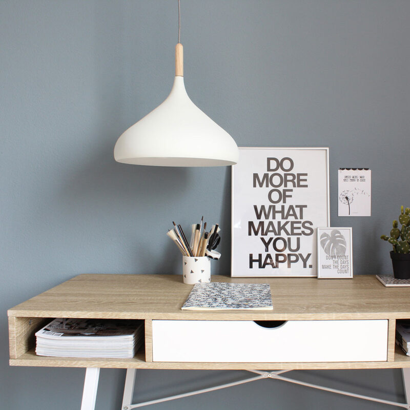 Witte Scandinavische hanglamp Bjorr 7730W Ø33cm - Afbeelding 3
