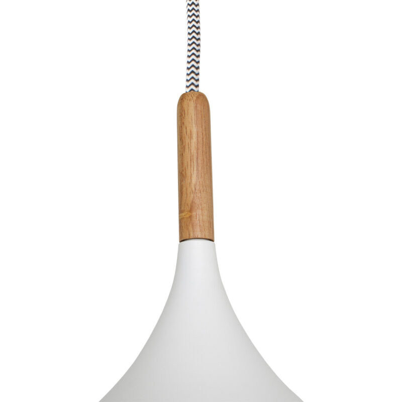 Witte Scandinavische hanglamp Bjorr 7730W Ø33cm - Afbeelding 4