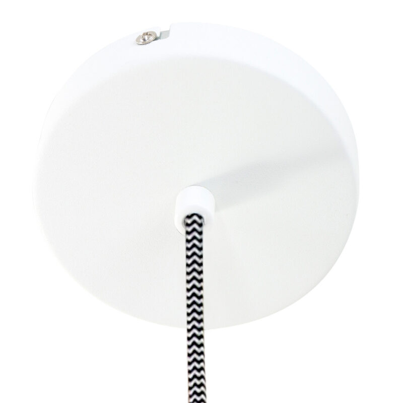 Witte Scandinavische hanglamp Bjorr 7730W Ø33cm - Afbeelding 6
