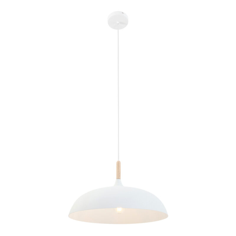 Witte Scandinavische hanglamp Bjorr 7731W Ø45cm - Afbeelding 2