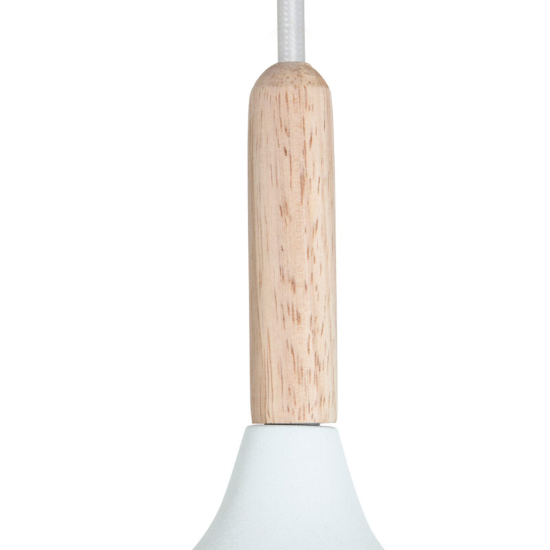 Witte Scandinavische hanglamp Bjorr 7731W Ø45cm - Afbeelding 5