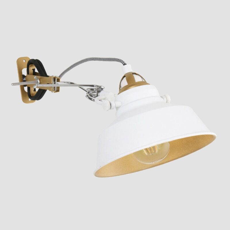 Lámpara de pinza/aplique blanco Nove 1320W con casquillo E27 e interruptor - Imagen 16