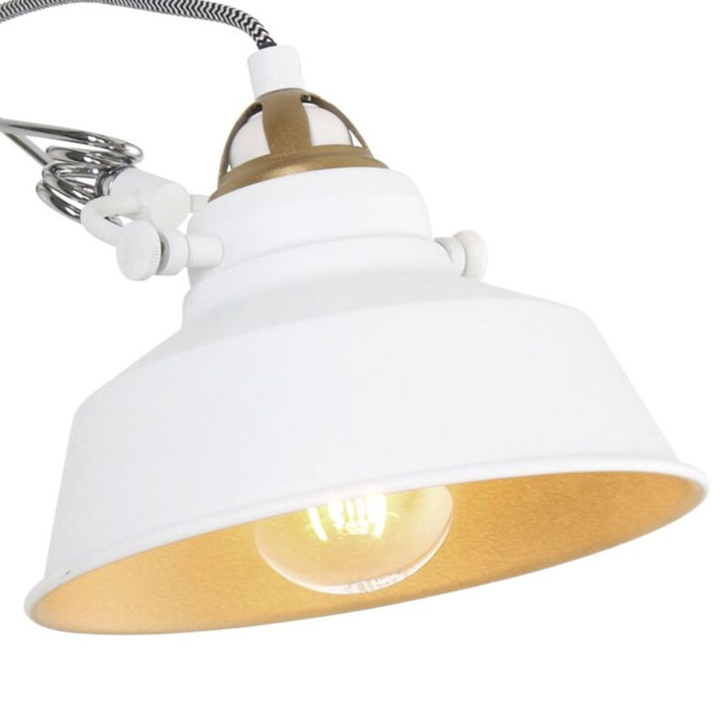 Lámpara de pinza/aplique blanco Nove 1320W con casquillo E27 e interruptor - Imagen 17