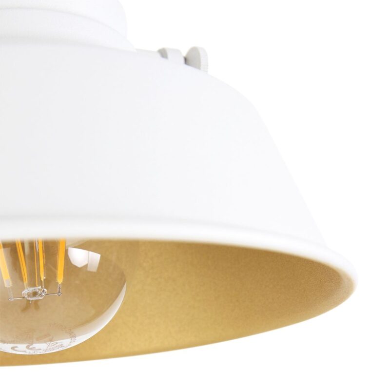 Lámpara de pinza/aplique blanco Nove 1320W con casquillo E27 e interruptor - Imagen 5