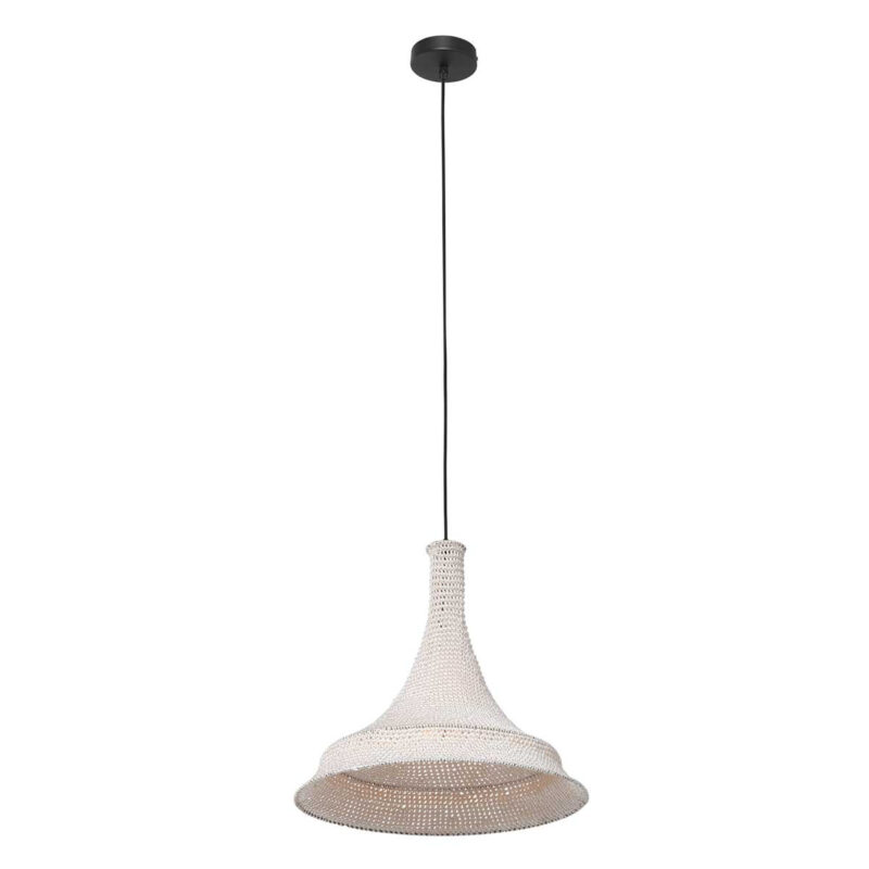 Witte oosterse hanglamp Marrakesch 3394W handgeknoopt - Afbeelding 2