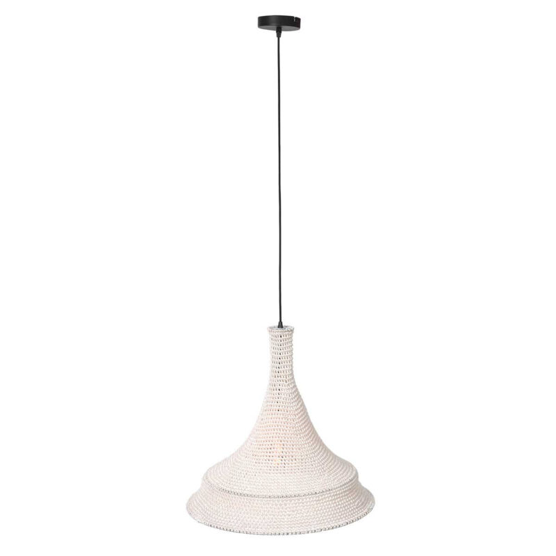 Witte oosterse hanglamp Marrakesch 3394W handgeknoopt - Afbeelding 9