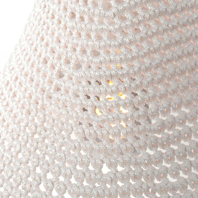 Witte oosterse hanglamp Marrakesch 3394W handgeknoopt - Afbeelding 11