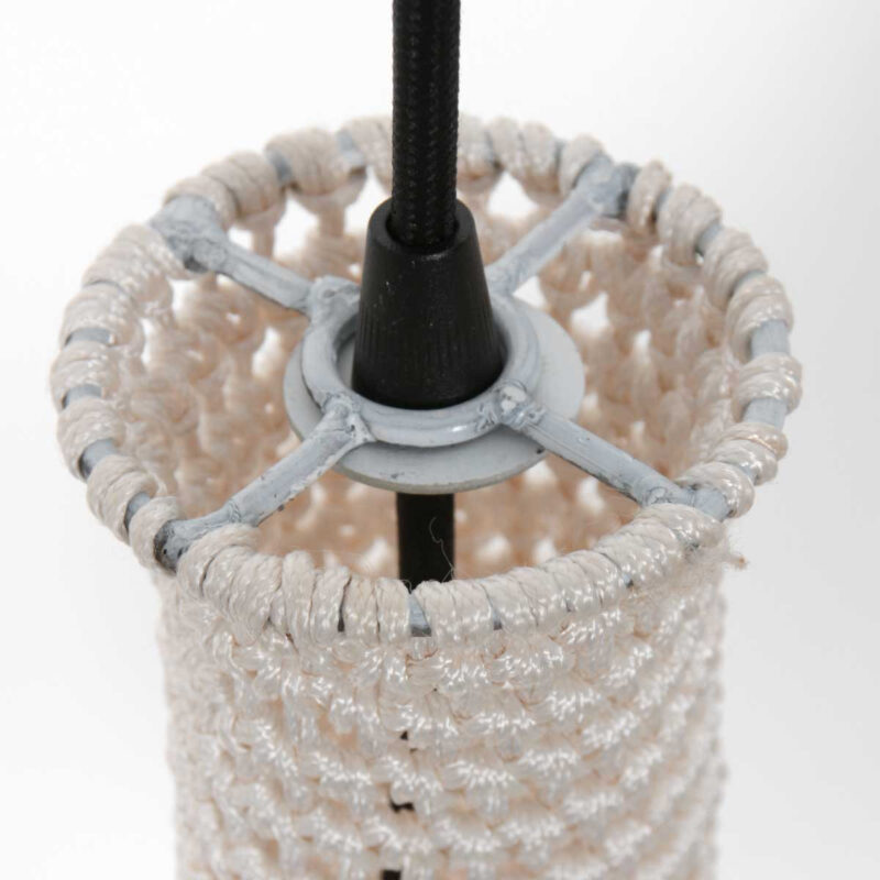 Witte oosterse hanglamp Marrakesch 3394W handgeknoopt - Afbeelding 12