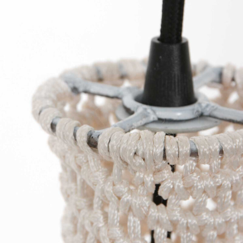Witte oosterse hanglamp Marrakesch 3394W handgeknoopt - Afbeelding 13