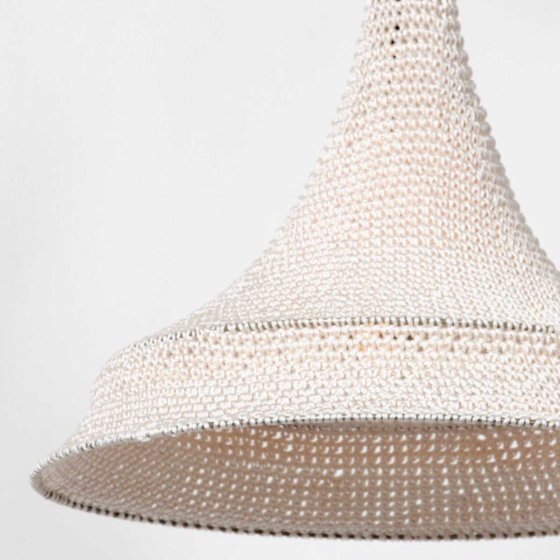 Witte oosterse hanglamp Marrakesch 3394W handgeknoopt - Afbeelding 4