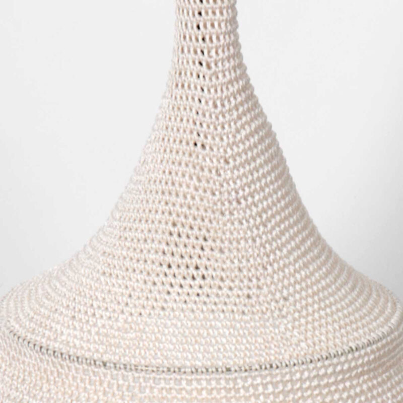Witte oosterse hanglamp Marrakesch 3394W handgeknoopt - Afbeelding 5