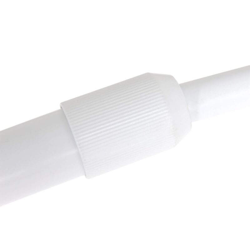 Witte vloerlamp / booglamp Sparkled Light 3964W met zwart linnen kap - Afbeelding 10