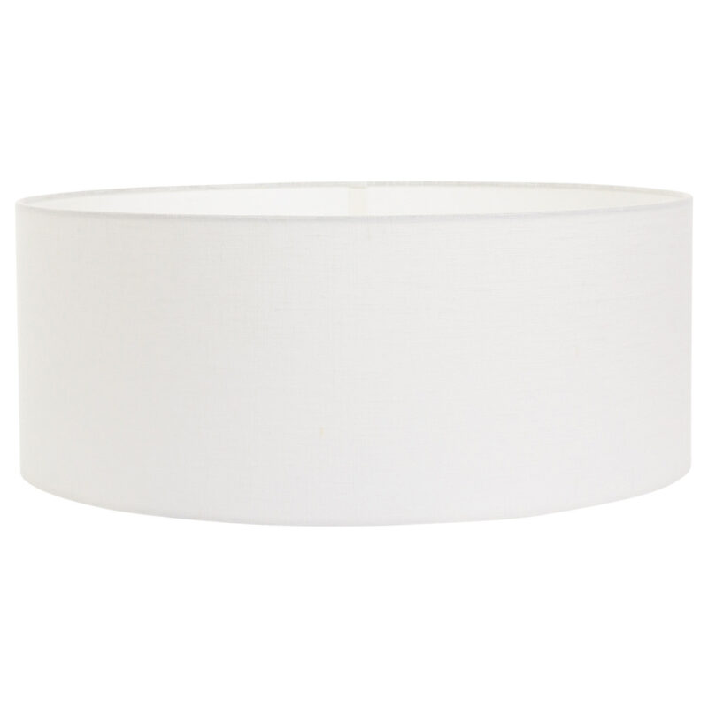Witte vloerlamp / booglamp Sparkled Light 7169W met wit grof linnen kap - Afbeelding 6