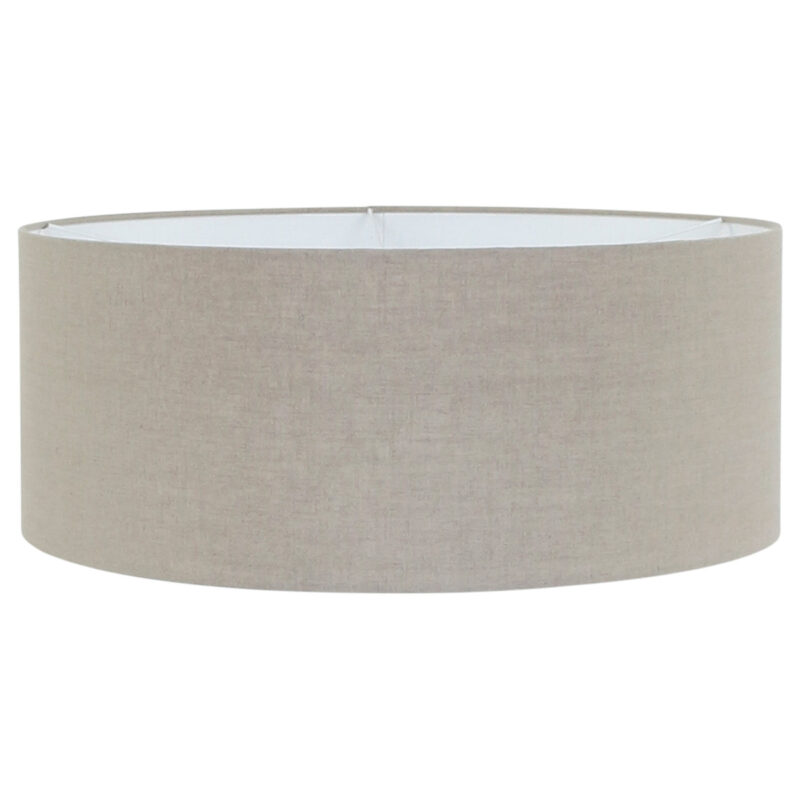 Witte vloerlamp / booglamp Sparkled Light 7170W met grijs grof linnen kap - Afbeelding 6