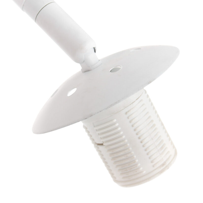Witte vloerlamp / booglamp Sparkled Light 7349W met grijs kunststof bol kap - Afbeelding 10