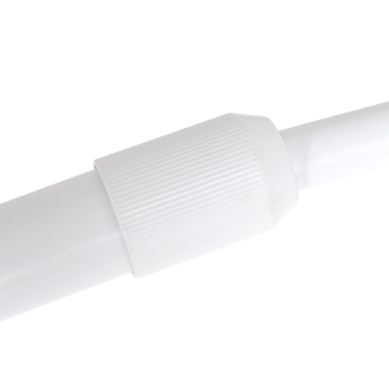 Witte vloerlamp / booglamp Sparkled Light 7349W met grijs kunststof bol kap - Afbeelding 11