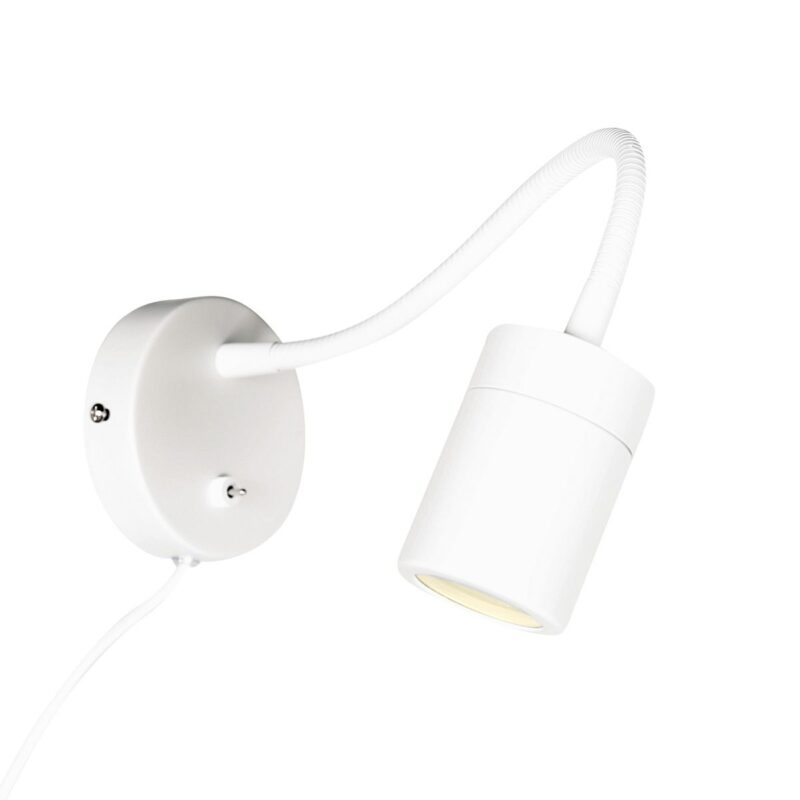 Witte wandlamp met flexibele arm 3390W Upround inclusief lichtbron - Afbeelding 2