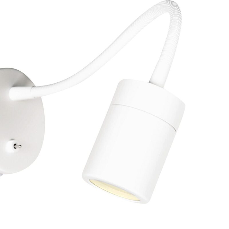 Witte wandlamp met flexibele arm 3390W Upround inclusief lichtbron - Afbeelding 13