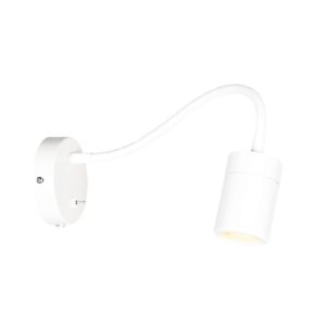 Witte wandlamp met flexibele arm 3390W Upround inclusief lichtbron